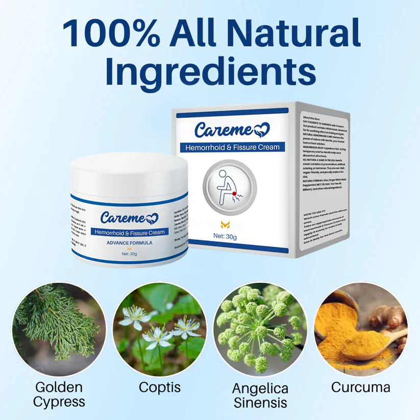 Careme Hemorrhoid & Fissure Cream for Piles image Careme Hemorrhoid & Fissure Cream for Piles - Image 2