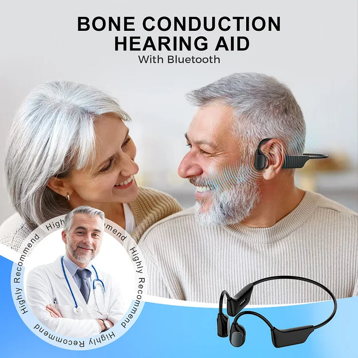 BQYOOM Smart Bone Conduction Hearing Headphones