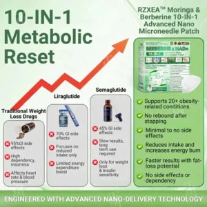 RZXEA™ Moringa & Berberine 10-IN-1 Advanced Nano Microneedle Patch