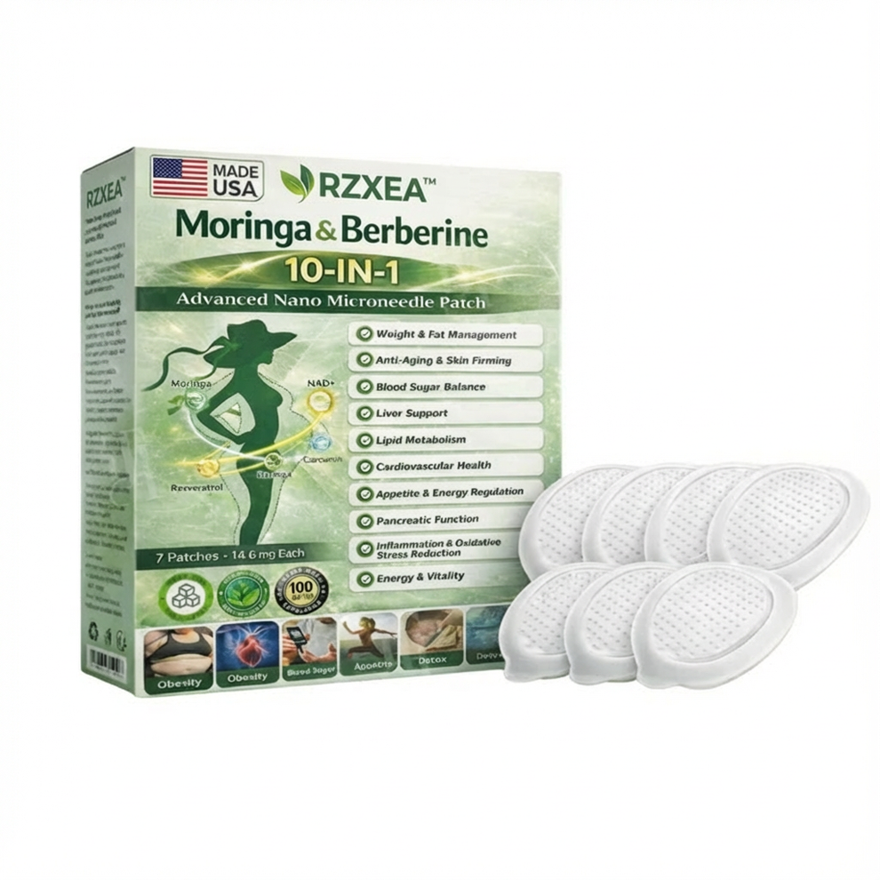 RZXEA™ Moringa & Berberine 10-IN-1 Advanced Nano Microneedle Patch