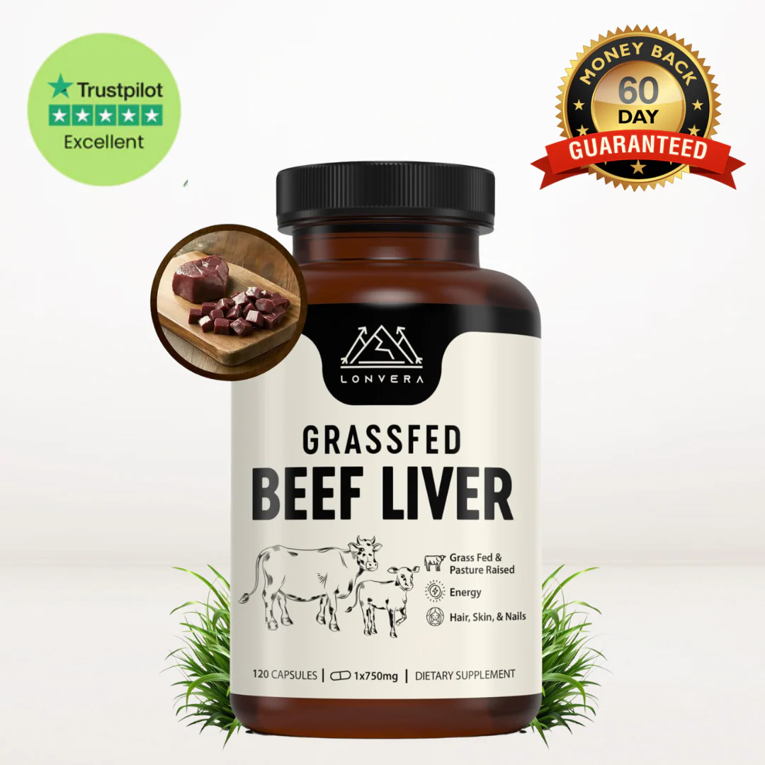 Lonvera Grass-Fed Beef Liver Capsules