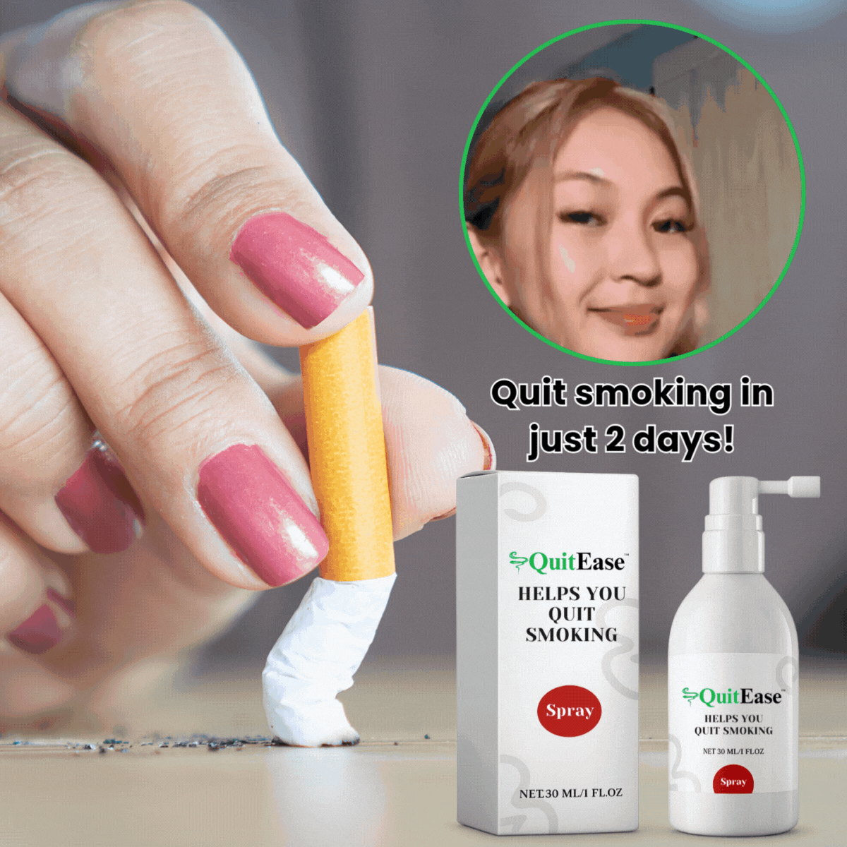QuitEase™ Anti-Nicotine Spray | Quit smoking in just 2 days!