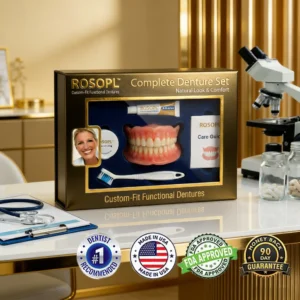 ROSOPL Complete Custom-Fit Full Functional Denture Set
