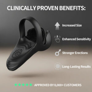 Howcode™ Vibrating Electric Male Masturbation Lock Ring