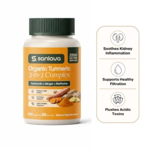 Sanlava Organic Turmeric 2250mg 3-in-1 Complex
