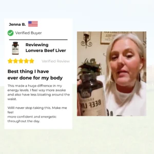 Lonvera Grass-Fed Beef Liver Capsules