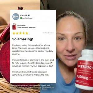 Avex Nutrition Premium Beetroot Capsules To Support Natural Energy & Vitality