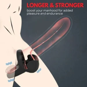 Howcode™ Vibrating Electric Male Masturbation Lock Ring