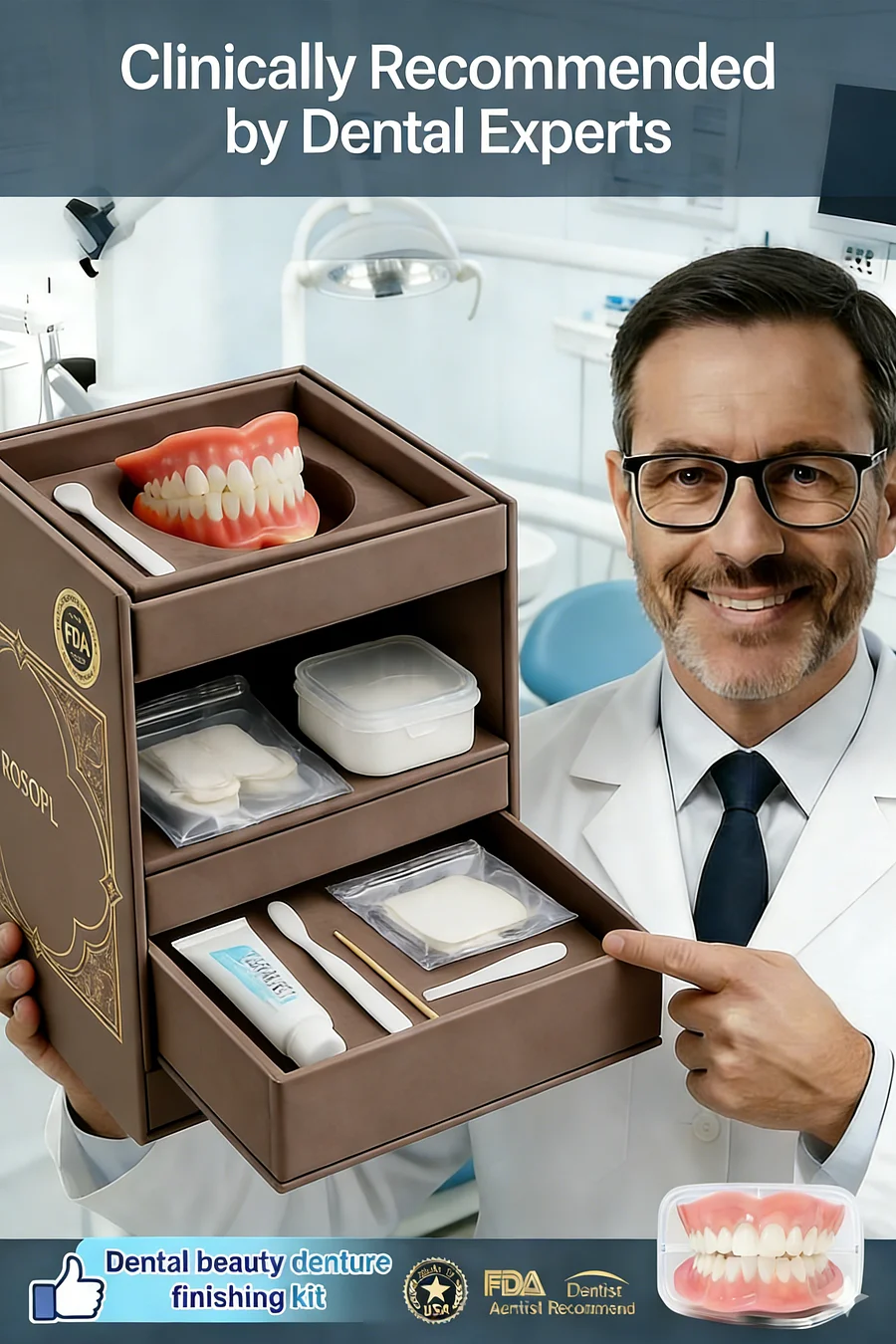 ROSOPL™ Custom-Fit Full Functional Dentures