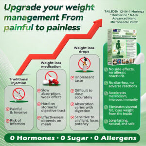 TAILEDEN® 12 in 1 Moringa Berberine NAD+ Advanced Nano Microneedle Patch