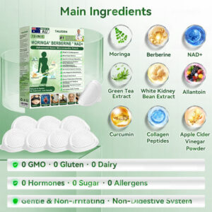 TAILEDEN® 12 in 1 Moringa Berberine NAD+ Advanced Nano Microneedle Patch