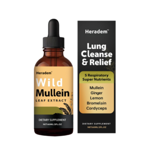 Heradem™ Mullein Lung Drops | Removes 87% of Lung Mucus in 5 Days - Breathe Freely and Effortlessly Again