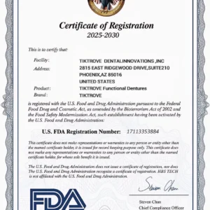 Tiktrove Fit Full Functional Dentures