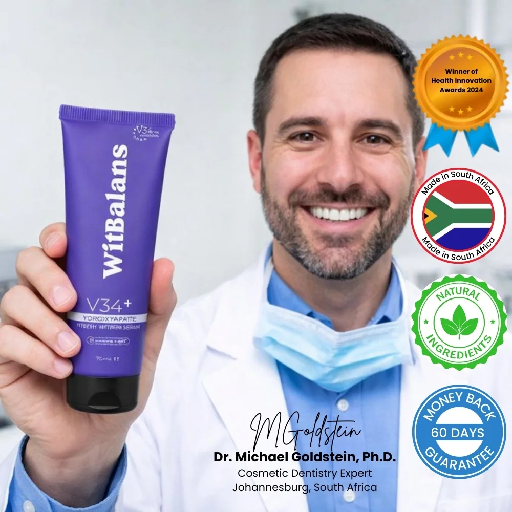 WitBalans™ V34 Toothpaste | Whitens teeth in 60 seconds
