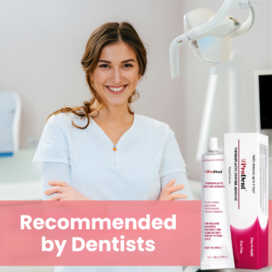 ProDent™ Denture Adhesive & Fixative | Secures 95% of Dentures Firmly and Helps Prevent Irritation for a Worry-Free Smile in Just 7 Days