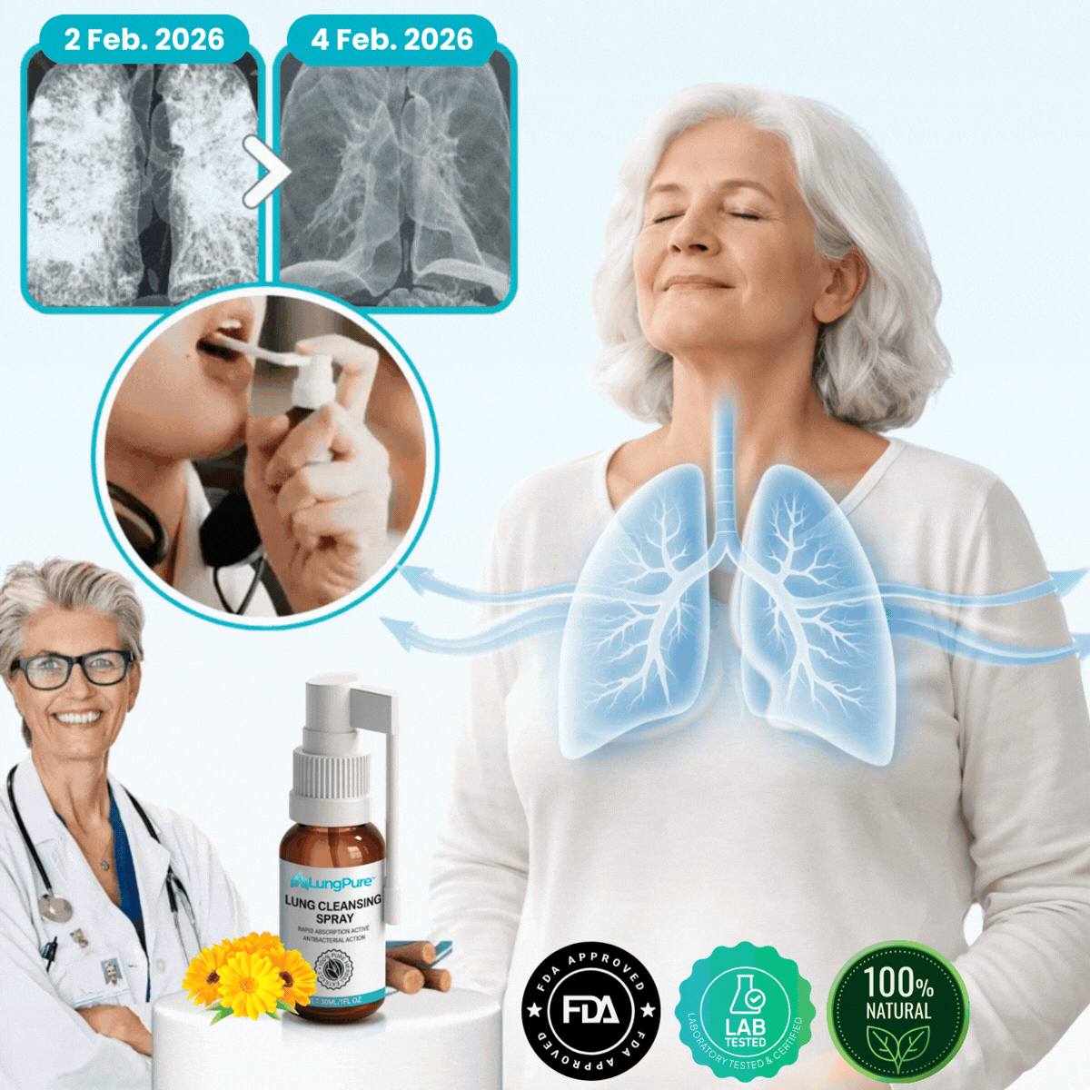 LungPure™ | Helps clear up to 92% of built-up mucus in the lungs in just 48 hours