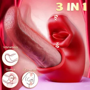 BBOJI 3-in-1 Women's Vibrator – G-Spot Thrusting & Licking Toy