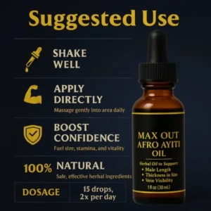 Vigorxy Max Out Afro Ayiti Oil
