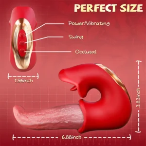 BBOJI 3-in-1 Women's Vibrator – G-Spot Thrusting & Licking Toy