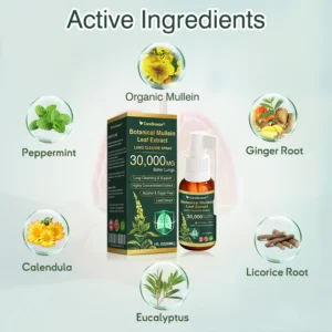 CareBreeze® Botanical Mullein Leaf Extract Lung Cleanse Spray