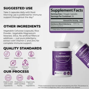 Elvera Gut Support Complex with Elderberry, Zinc & Vitamin C