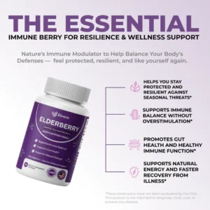 Elvera Gut Support Complex with Elderberry, Zinc & Vitamin C