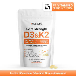 True Nutra Vitamin D3 & K2 Extra Strength
