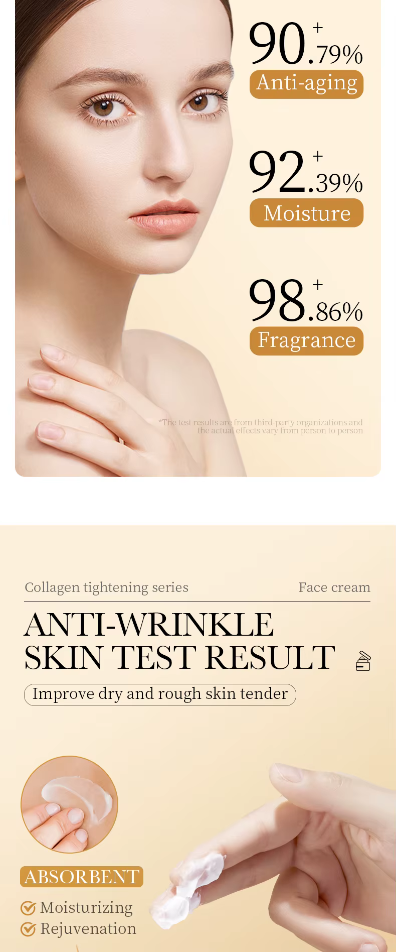 Sadoer Natural Organic Collagen Hydrating Anti Aging Face Whitening Cream