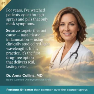 Seurico® 660 nm Red Light Therapy – Mitochondria & ATP Powered Nasal Relief