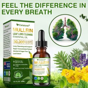 Celsiora Organic Mullein Leaf Lung Cleanse Essential Oil