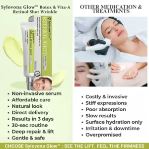 Sylovona Glow Vita-A Retinol Shot Wrinkle Lift Tightening Cream