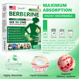 Juxek Berberine 6 in 1 Nano Microneedle Patch