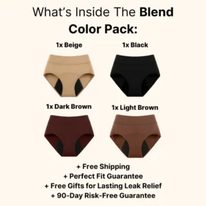 SEAGRIL 100% Leak-Proof Underwear 4-pack