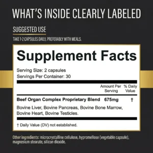 UltimaPeak Beef Organ Complex – The Nutritional Secret Big Pharma Doesn't Want You to Know