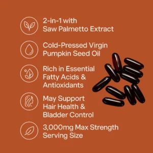 Everly Pumpkin Seed Oil Softgels – Naturally Strengthens Kidney Health and Bladder Comfort from Within