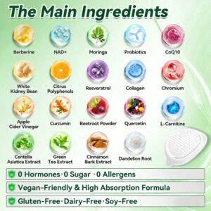 Clearena Moringa Berberine NAD+ 10 in 1 Advanced Nano Microneedle Patch