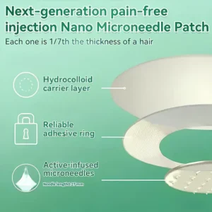 BQYOOM® Moringa Berberine NAD+ 10 in 1 Advanced Nano Microneedle Patch