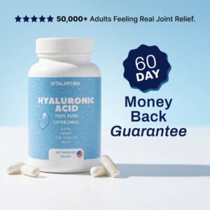 VitalHydra Hyaluronic Acid 100% Pure Liposomal Capsules