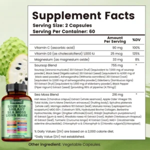 Rovexa Soursop Shilajit Sea Moss Lion’s Mane 24-in-1 Supplement