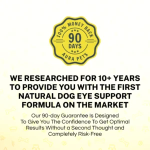 AURAPETS Helps Dogs Stop Eye Scratching & Naturally Reduce Cloudiness, Watering & Swelling