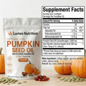 Lumex Nutrition Premium Pumpkin Seed Oil Capsules