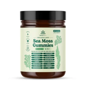Natural Rems Sea Moss Gummies 6000MG 16-in-1 Dietary Supplement