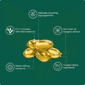 ORGATICS OREGANO & BLACK SEED OIL - ELIMINATES GUM DISEASE