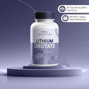 Oratonics Mood, Stress & Anxiety Balance Capsules | 10mg Lithium Orotate