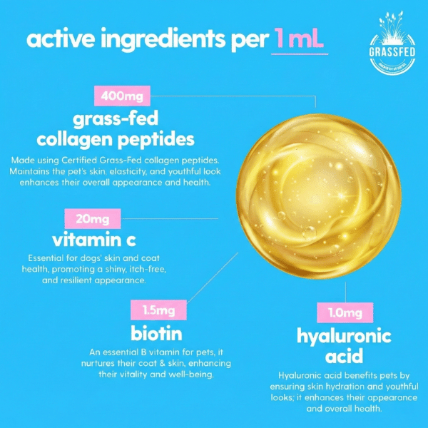 Pawly 5-in-1 Liquid Collagen+ for Dogs