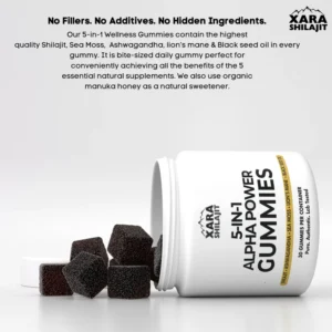 Xara Shilajit 5-in-1 Alpha Wellness Gummies