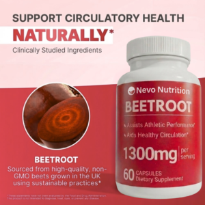 Nevo Nutrition's Premium Beetroot Supplement for Natural Energy & Wellness