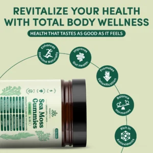 Natural Rems Sea Moss Gummies 6000MG 16-in-1 Dietary Supplement
