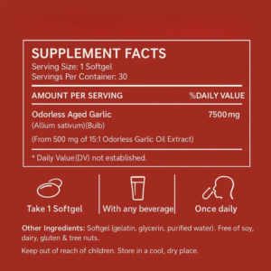 Eltra Aged Garlic Extract - 7500mg Odorless