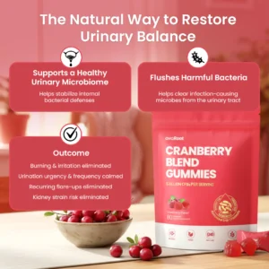 AvaRoot Cranberry Gummies | Urinary & Kidney Defense Formula